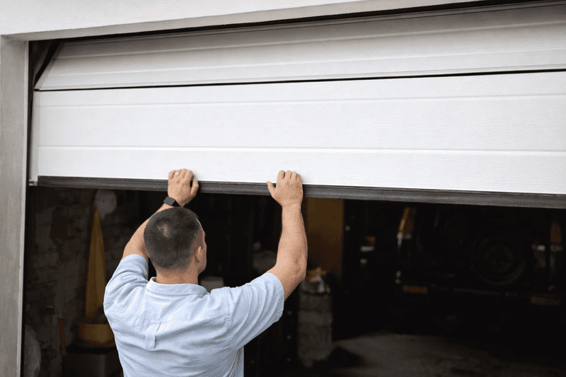 Closing a garage door