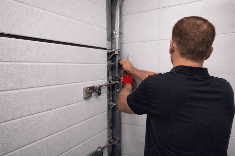 Repairing a garage door