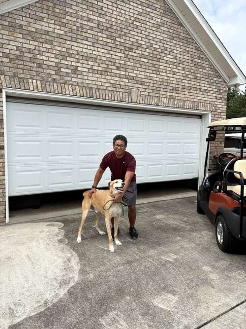 Lambo and a customer