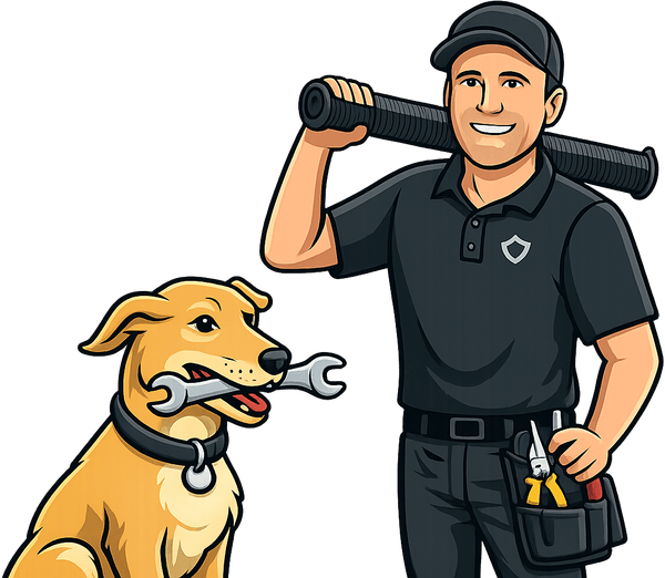 Lambo and owner illustration